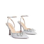 DREAM PAIRS Women's High Heels Destiny Closed Toe Strappy Heels Sexy Rhinestone Ankle Strap Pumps Wedding Bridal Party Dress Shoes Destiny,Size 8,Silver,SDPU2208W