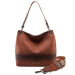 Wrangler Hobo Bags for Women Vegan Leather Shoulder Purses and Handbags with Crossbody Strap WG20-918ABR