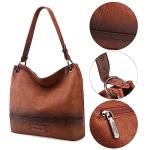 Wrangler Hobo Bags for Women Vegan Leather Shoulder Purses and Handbags with Crossbody Strap WG20-918ABR