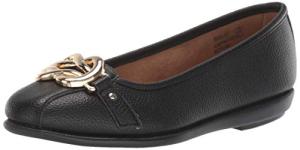 Aerosoles Women's Big Bet Ballet Flat, Black, 10.5 M US
