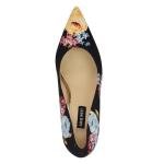 Nine West Women's Fresh Pump, Black Rose Multi 002, 10