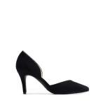 DREAM PAIRS Women's High Heel Closed Toe Dress Shoes Pumps Elegant Stiletto D'Orsay Slip On,Size 7,Black-Suede,DWUMPU2512