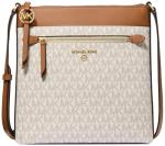 Michael Kors Jet Set Charm Small Flat Crossbody Bag, Gold-Tone Hardware/Vanilla/Acorn, One Size