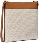 Michael Kors Jet Set Charm Small Flat Crossbody Bag, Gold-Tone Hardware/Vanilla/Acorn, One Size