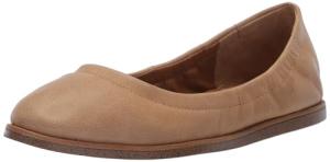 Lucky Brand Women's WIMMIE Ballet Flat, Light Brown, 8