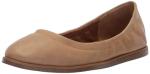 Lucky Brand Women's WIMMIE Ballet Flat, Light Brown, 8