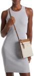 Michael Kors Jet Set Charm Small Flat Crossbody Bag, Gold-Tone Hardware/Vanilla/Acorn, One Size