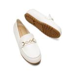 DREAM PAIRS Loafers for Women Casual Comfortable Slip On Flat Lightweight Leisure Work Shoe Comfort Walking Shoes,Size 10,White,DWUMSP2501