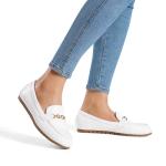 DREAM PAIRS Loafers for Women Casual Comfortable Slip On Flat Lightweight Leisure Work Shoe Comfort Walking Shoes,Size 10,White,DWUMSP2501