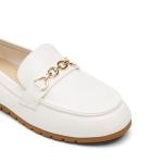 DREAM PAIRS Loafers for Women Casual Comfortable Slip On Flat Lightweight Leisure Work Shoe Comfort Walking Shoes,Size 10,White,DWUMSP2501