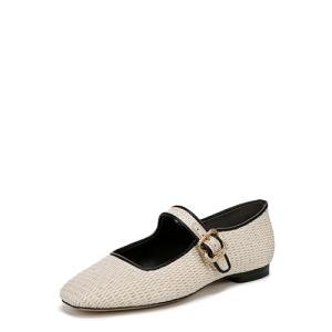 Sam Edelman Women's Michaela Mary Jane Flat, Linen Raffia, 7