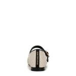 Sam Edelman Women's Michaela Mary Jane Flat, Linen Raffia, 7