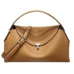 GKOKG Woman Handbag Luxury Leather Underaem Shoulder Casual (Brown, Large)