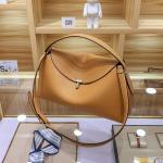 GKOKG Woman Handbag Luxury Leather Underaem Shoulder Casual (Brown, Large)