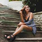 AOSPHIRAYLIAN Chunky Heeled Sandals for Womens Bohemian Cutout Open Toe Summer Block Heeled Party Sandals