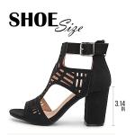 AOSPHIRAYLIAN Chunky Heeled Sandals for Womens Bohemian Cutout Open Toe Summer Block Heeled Party Sandals