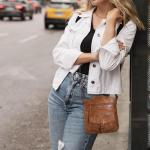 Leather Crossbody Bags for Women - Trendy Crossbody Purses For Women - Medium Size Handbag - Ladies Sling Bag - Leather Crossover Bags - Gifts For Her