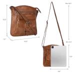 Leather Crossbody Bags for Women - Trendy Crossbody Purses For Women - Medium Size Handbag - Ladies Sling Bag - Leather Crossover Bags - Gifts For Her