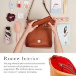 Dooney & Bourke Women's Crossbody in Pebble Grain Leather, Large Handbag with Adjustable Shoulder Strap, Taupe