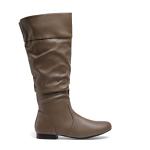 DREAM PAIRS Women's Wide Calf Knee High Pull On Fall Weather Winter Boots,Size 9,Wide/Calf/Khaki,BLVD-W