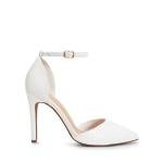 DREAM PAIRS Women's White Pointed Toe Stiletto Heels