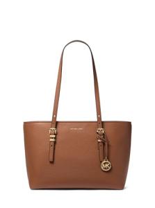 Michael Kors Quinn Medium Tote, Gold-Tone Hardware/Luggage