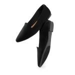 DREAM PAIRS Women's Flats, Pointed Toe Slip-On Dressy Flat Shoes, Comfortable Business Casual Dress Shoes for Office Work,Size 9,Black,DWUMSP2502