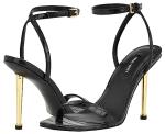 Heeled Sandal Black Croco 006 Black Croco 006 Stay fashionable Nine West Reina dress sandal This features simple sexy silhouette paired skinny high heel trendy almond toe Perfect dressing down Founded 1978, empowers women take world style, day night Open Toe