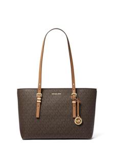 Michael Kors Quinn Medium Tote, Gold-Tone Hardware/Brown/Acorn