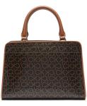 Calvin Klein Margot Textured Logo Emboss Satchel
