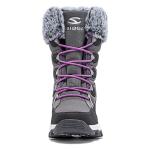 HOBIBEAR Women's Waterproof Winter Snow Boots Lightweight Warm Faux Fur Lined Mid-Calf Booties（Grey/New,8