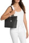 Michael Kors Jet Set East West Tote, Silver-Tone Hardware/Black