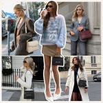 BOSTANTEN Small Crossbody Bags for Women Trendy Top Handle Shoulder Purse Vegan Leather Handbags with Flap Wine Red