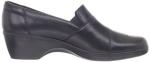 Clarks Women's May Marigold Slip-On Loafer, Black Leather, 9 M US