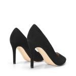 DREAM PAIRS Women's Closed Toe High Heels Dress Pointed Toe Wedding Pump Shoes,Size 8,Black/Nubuck
