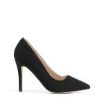 DREAM PAIRS Women's Closed Toe High Heels Dress Pointed Toe Wedding Pump Shoes,Size 8,Black/Nubuck