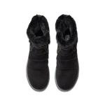 Clarks CloudSteppers Women's Breeze Cozy Ankle Boot, Black, 7 W US