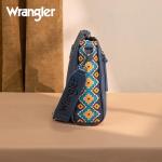 Wrangler Crossbody Bag for Women Western Aztec Crossbody Purse Meidum Shoulder Handbag Mom Purse with Wide Strap for Everyday Travel WG205-9360NY