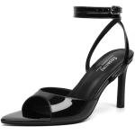 Susanny Strappy Heels for Women Black High Heels Sandals Open Toe Ankle Strap Lace Up Heels Stiletto Sexy Pumps Wedding Guest Party Evening Prom Dance Dress Shoes 8