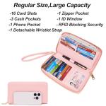 Qiyuer Women Purses And Handbags Set Ladies Top Handle Satchel Tote Shoulder Work Bag With Matching Clutch Wallet 2PCS Pink