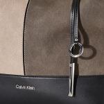 Calvin Klein Gabrianna Novelty North/South Key Item Tote, Grey Combo