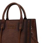 Wrangler Tote Bag for Women Western Purse Top Handle Satchel Purse and Wallet Set 2Pcs Gift WG2-242DBR