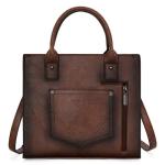 Wrangler Tote Bag for Women Western Purse Top Handle Satchel Purse and Wallet Set 2Pcs Gift WG2-242DBR