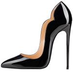 FSJ Women Classic Pointed Toe High Heels Sexy Stiletto Pumps Office Lady Dress Shoes Size 11 Black