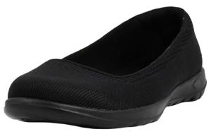 Skechers Performance Women's On-The-Go GO Walk Lite - Dreamer Ballet Flat, Black/Black,10 M US