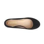 DREAM PAIRS Women's Sole-Simple Ballerina Walking Flats Shoes,Size 7,Black/Nubuck,Sole-Simple