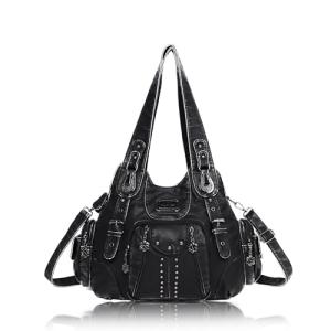 Angel Kiss Soft PU Leather Hobo Handbags for Women Large Fashion Purses and Handbags