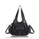 Angel Kiss Soft PU Leather Hobo Handbags for Women Large Fashion Purses and Handbags
