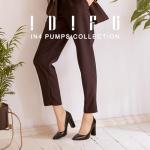 IDIFU Women's IN4 Chunky-HI Block High Heels Closed Pointed Toe Pumps Dress Office Shoes for Women (Black Pu, 7.5 M US)