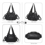 Angel Kiss Soft PU Leather Hobo Handbags for Women Large Fashion Purses and Handbags